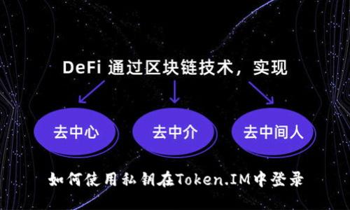 如何使用私钥在Token.IM中登录